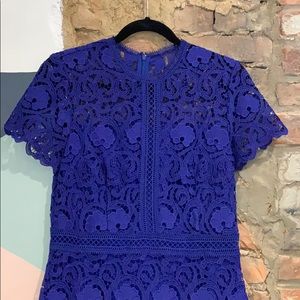 Antonio Melani blue lace dress
